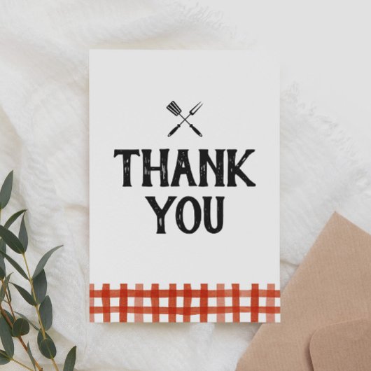 ベビーQバーベキューベビーシャワー サンキューカード