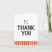 ベビーQバーベキューベビーシャワー サンキューカード (正面)