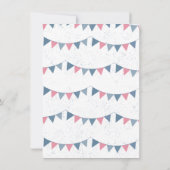 ベビーQバーベキュー性別リビールシャワー 招待状 (裏面)