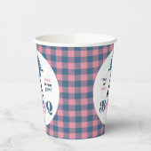 ベビーQバーベキュー性別リビールシャワー 紙コップ (左)