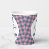 ベビーQバーベキュー性別リビールシャワー 紙コップ (右)