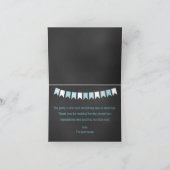 ベビーQバーベキューcoエド赤ちゃんシャワーありがとう サンキューカード (内部)