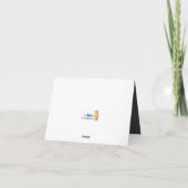 ベビーQバーベキューcoエド赤ちゃんシャワーありがとう サンキューカード (裏面)