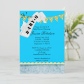 ベビーQバー-B-Qシャワー、キュート 招待状 (スタンド正面)