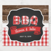 ベビーQビールボトルラベル – 赤 ビールラベル (シングルラベル)