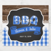 ベビーQビールボトルラベル – 青 ビールラベル (シングルラベル)