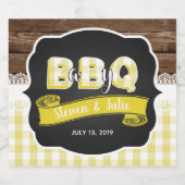 ベビーQビールボトルラベル – 黄色 ビールラベル (シングルラベル)