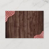 ベビーQピクニックベイビーシャワーブックベビー挿入用 エンクロージャーカード (裏面)