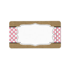 ベビーQピンク空白のの名前ラベル ラベル