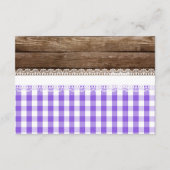 ベビーQブックスベビーカード – 紫 エンクロージャーカード (裏面)