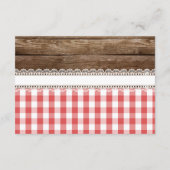 ベビーQブックベビーカード – 赤 エンクロージャーカード (裏面)