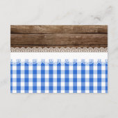 ベビーQブックベビーカード – 青 エンクロージャーカード (裏面)