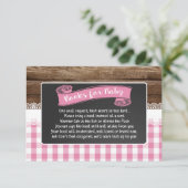 ベビーQブックベビーカード – Lt Pink エンクロージャーカード (スタンド正面)