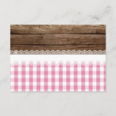 ベビーQブックベビーカード – Lt Pink エンクロージャーカード (裏面)