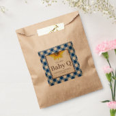 ベビーQブルーギンガムアンドサンフラワー フェイバーバッグ (封をした状態)