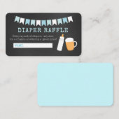 ベビーQブルーボトルとビールオムツラッフルカード エンクロージャーカード (正面/裏面)