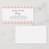 ベビーQベビーシャワーバーベキューガールピンク エンクロージャーカード (正面/裏面)