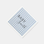 ベビーQベビーシャワーバーベキューボーイブルー スタンダードカクテルナプキン (角)