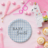 ベビーQベビーシャワーバーベキューボーイブルー ペーパープレート (パーティー)