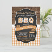 ベビーQベビーシャワー招待状 – オレンジ 招待状 (スタンド正面)