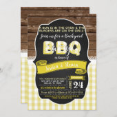 ベビーQベビーシャワー招待状 – 黄 招待状 (正面/裏面)