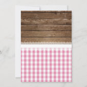 ベビーQ女の子のためのベビーシャワー招待状 – ピンク 招待状 (裏面)