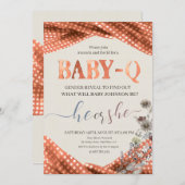 ベビーq性別の表示 招待状 (正面/裏面)