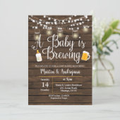 ベビーQ招待Coed BBQベビー醸造招待状 招待状 (スタンド正面)