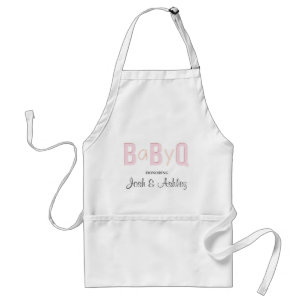 ベビーQ男女共学BBQのベビーシャワーのエプロン素朴なBabyQ スタンダードエプロン
