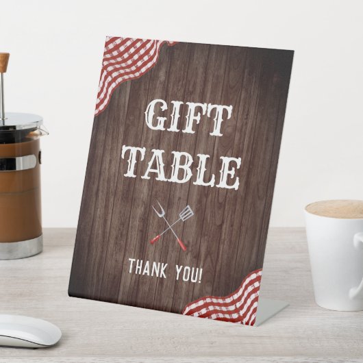 ベビーQ BBQベビーシャワーギフトテーブルサイン 台座サイン (インサイチュ)