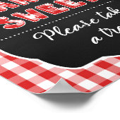 ベビーRスウィートビーフサイン – 赤ベビーQ ポスター (角)