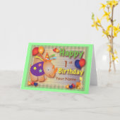 ベビーRhino::誕生日の挨拶 カード (黄色い花)