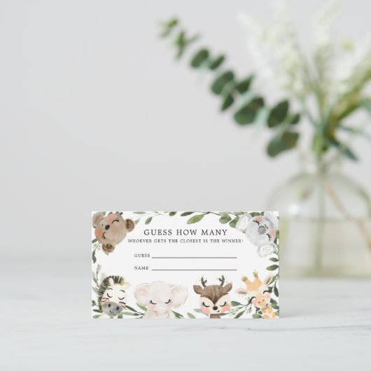 ベビーSafari推測カードの数 エンクロージャーカード (スタンド正面)