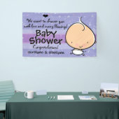 ベビーShower.New Baby.Surprise Party.Customizable 横断幕 (トレードショー)
