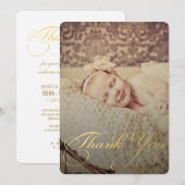 ベビーSip & See Thank You Birth Announcement 招待状 (正面/裏面)