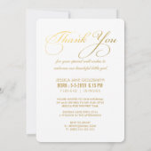ベビーSip & See Thank You Birth Announcement 招待状 (裏面)