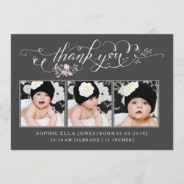 ベビーSip & See Thank You Birth Announcement 招待状