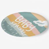 ベビーSPRINKLEキュートクラウドレインボーパステルカスタム ペーパープレート (アングル)