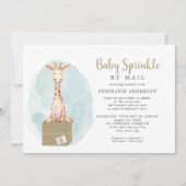 ベビーSprinkle by Mail – ニュートラルキリン+ボックス 招待状 (正面)