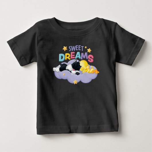 ベビーSYLVESTER™およびTWEETY™ | Sweet Dreams ベビーTシャツ (正面)