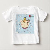 ベビーTシャツかわいい猫デザイン – かわいい