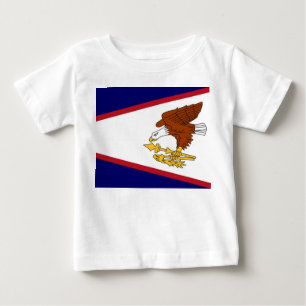 ベビーTシャツとアメリカ国旗 ベビーTシャツ