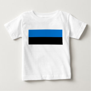 ベビーTシャツとエストニア国旗 ベビーTシャツ