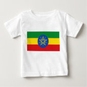ベビーTシャツとエチオピア国旗 ベビーTシャツ (正面)