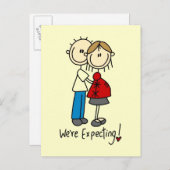 ベビーTシャツとギフトを期待 案内ポストカード (正面/裏面)