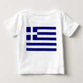 ベビーTシャツとギリシャ国旗 ベビーTシャツ (裏面)