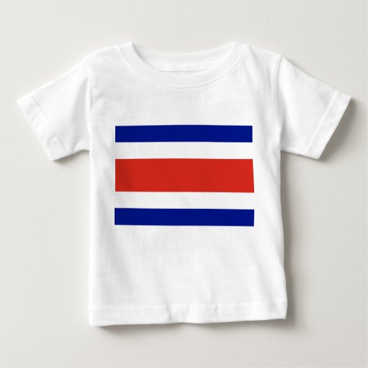 ベビーTシャツとコスタリカ国旗 ベビーTシャツ (正面)