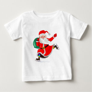 ベビーTシャツとサンタクロース – クリスマス ベビーTシャツ