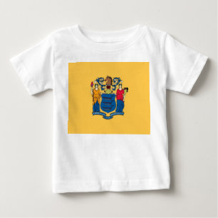 ベビーTシャツとニュージャージー州旗 ベビーTシャツ