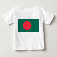 ベビーTシャツとバングラデシュ国旗